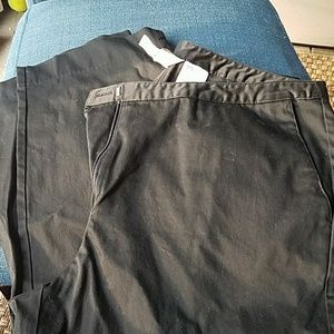 Black crop pants, NWOT